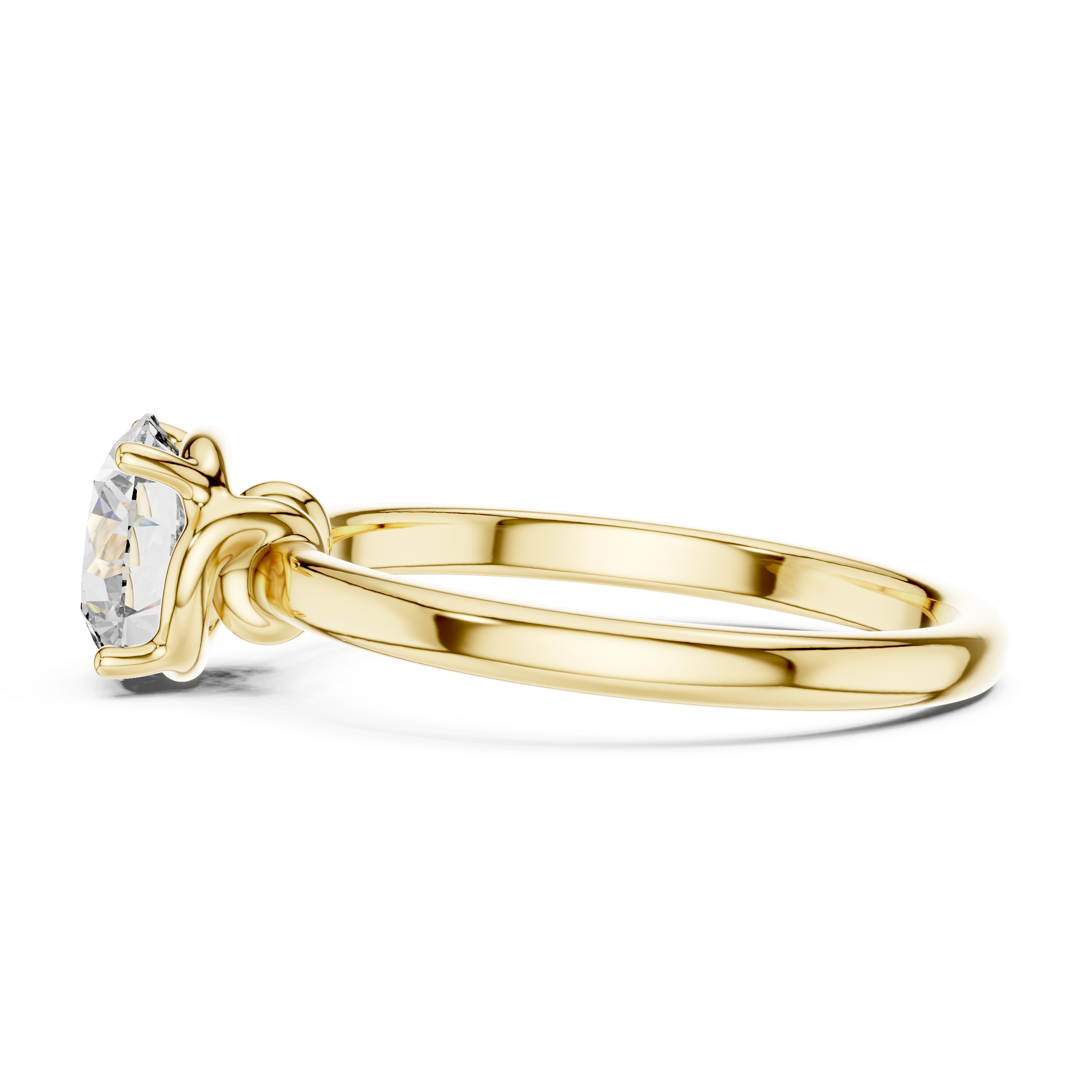 True Light Solitaire 1-Ct Round Diamond Ring in 14-KT White Gold